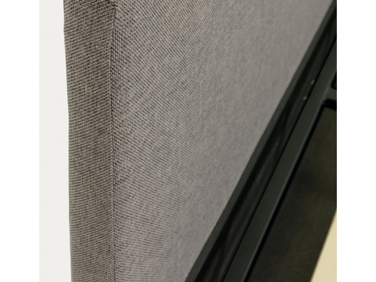 Nahiri Мягкая серая кровать для матраса размером 180 x 200 см 962138  - фото 5