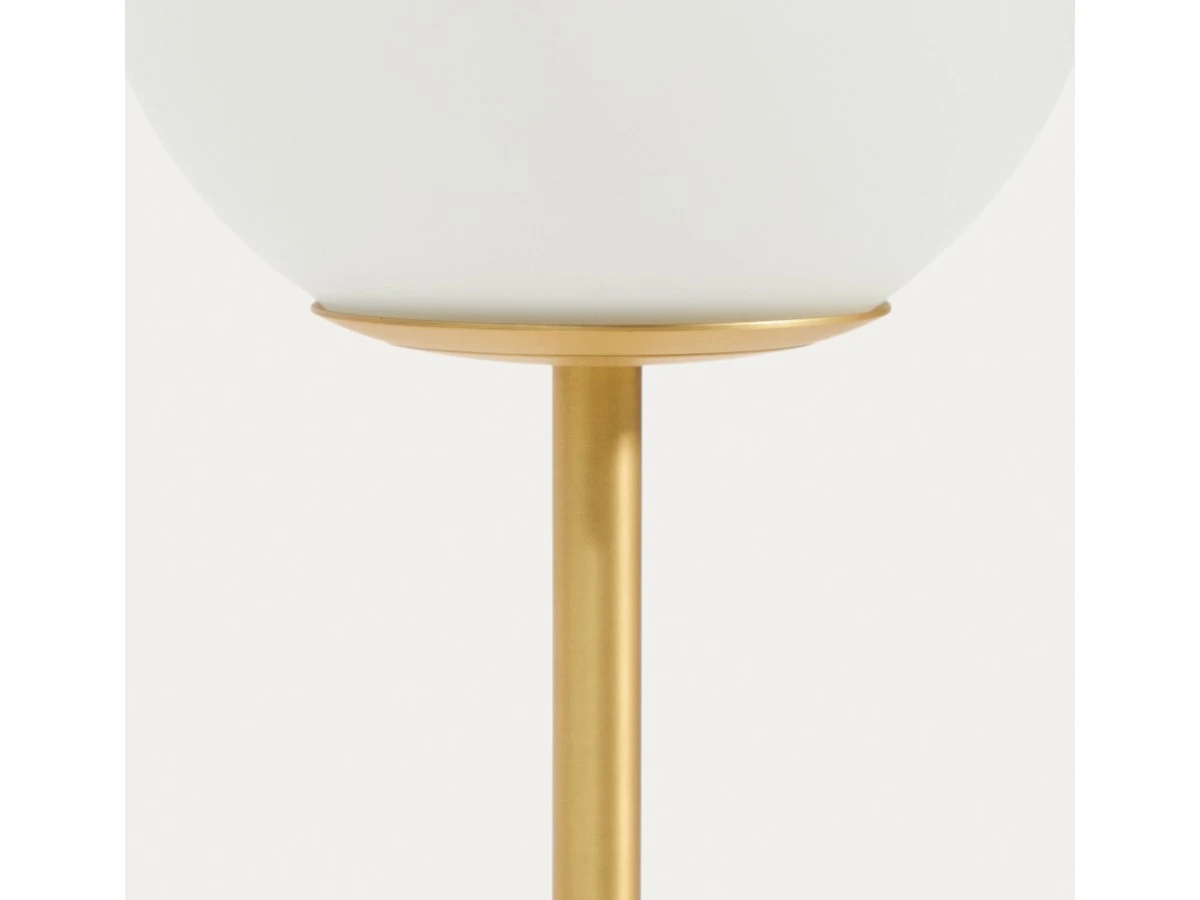 Настольная лампа Brisia в матовой латунной отделке со стеклянным плафоном D15 см 962146  - фото 4