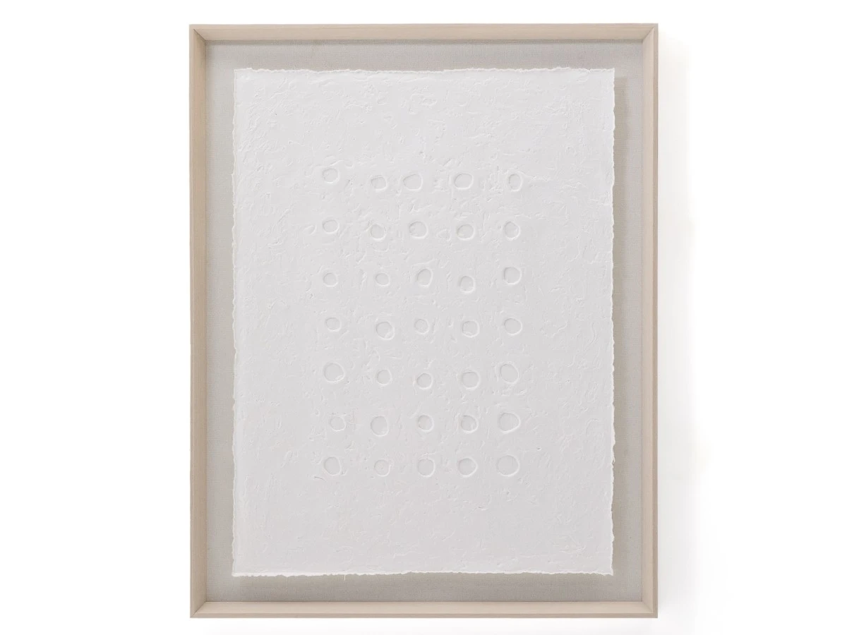 Olvin Абстрактная картина на белой бумаге с рельефным рисунком 73,6 x 93,6 см 962183  - фото 5