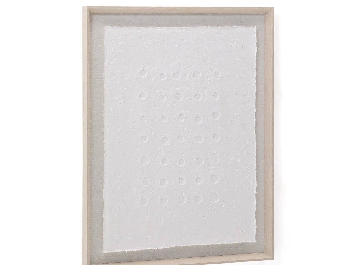 Olvin Абстрактная картина на белой бумаге с рельефным рисунком 73,6 x 93,6 см 962183  - фото 4