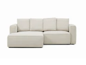 Диван-кровать Marela бежевый шенилл 3-местный с кушеткой слева 236 см