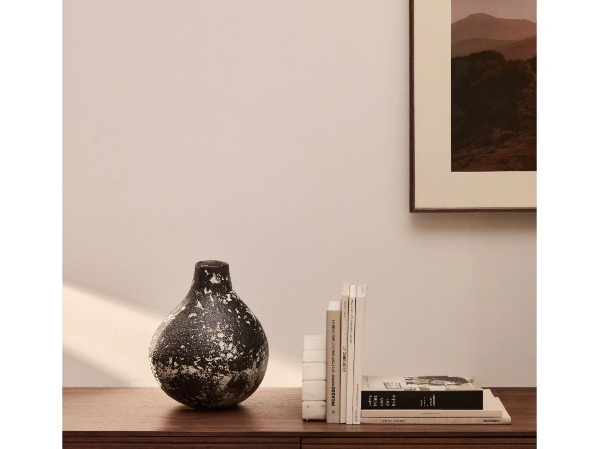 Orelin Керамическая ваза в черно-белом цвете 32 см 962201