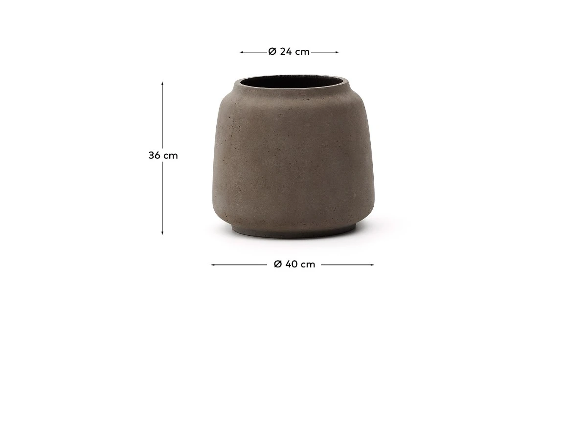 Кашпо Lira цемент терракотового 962240  - фото 3