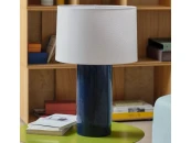 Toneric Настольная лампа керамическая с синей отделкой