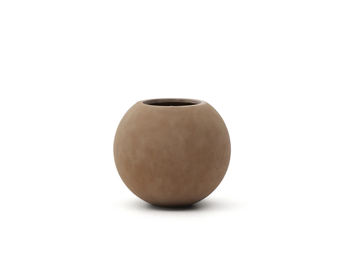 Кашпо Solna терракотовое с эффектом цемента D51см 962288  - фото 4