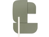 Настенная панель Danei бело-зеленая 65 x 60 см