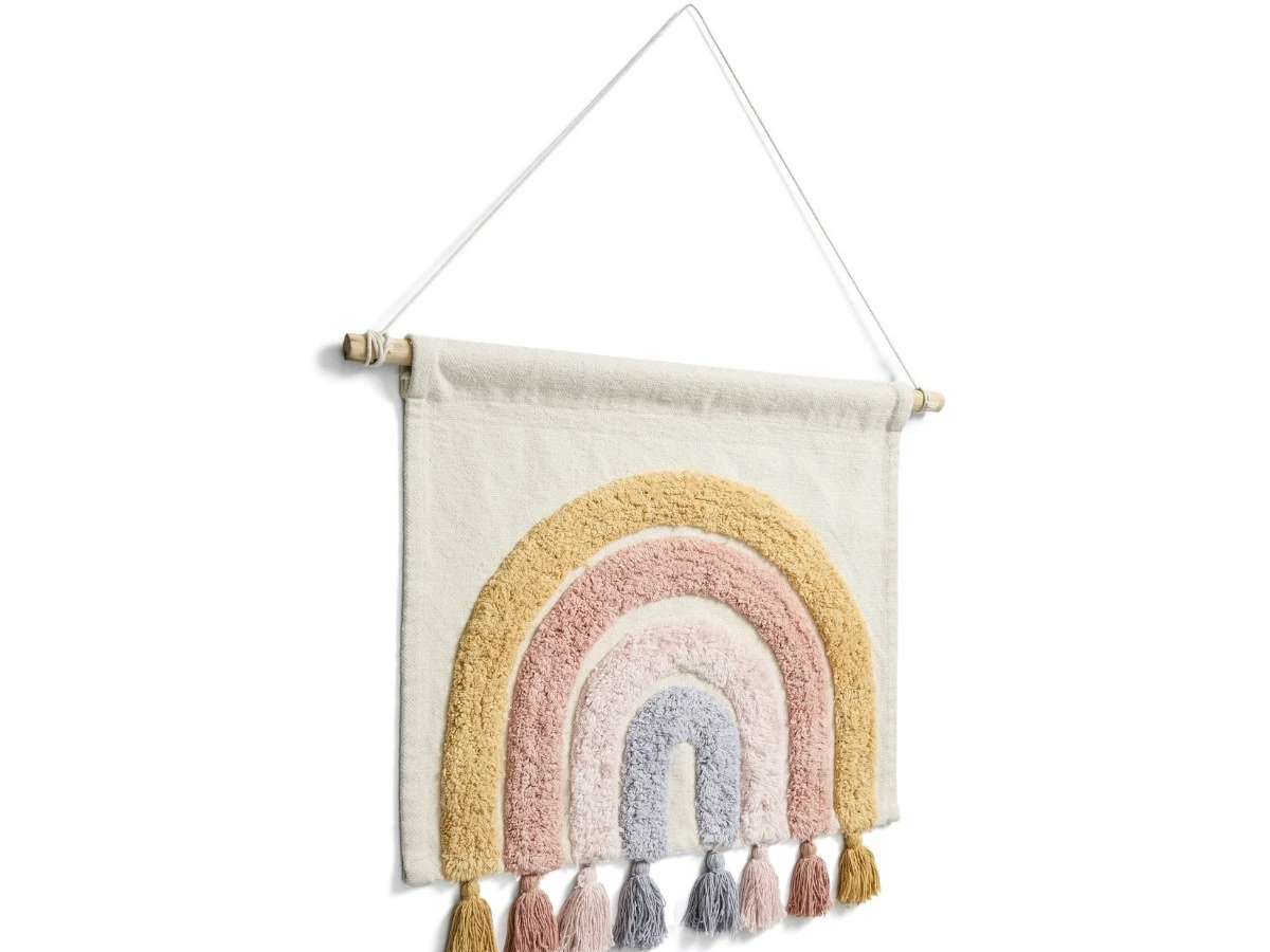 Настенный гобелен Tadea 100% хлопок разноцветная радуга 60 x 52 см 962304  - фото 3