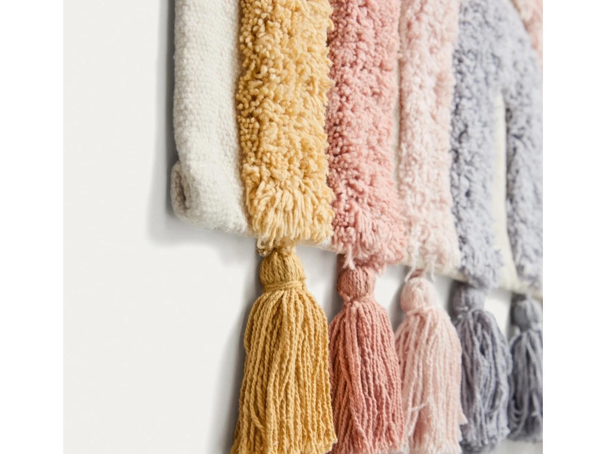 Настенный гобелен Tadea 100% хлопок разноцветная радуга 60 x 52 см 962304  - фото 4