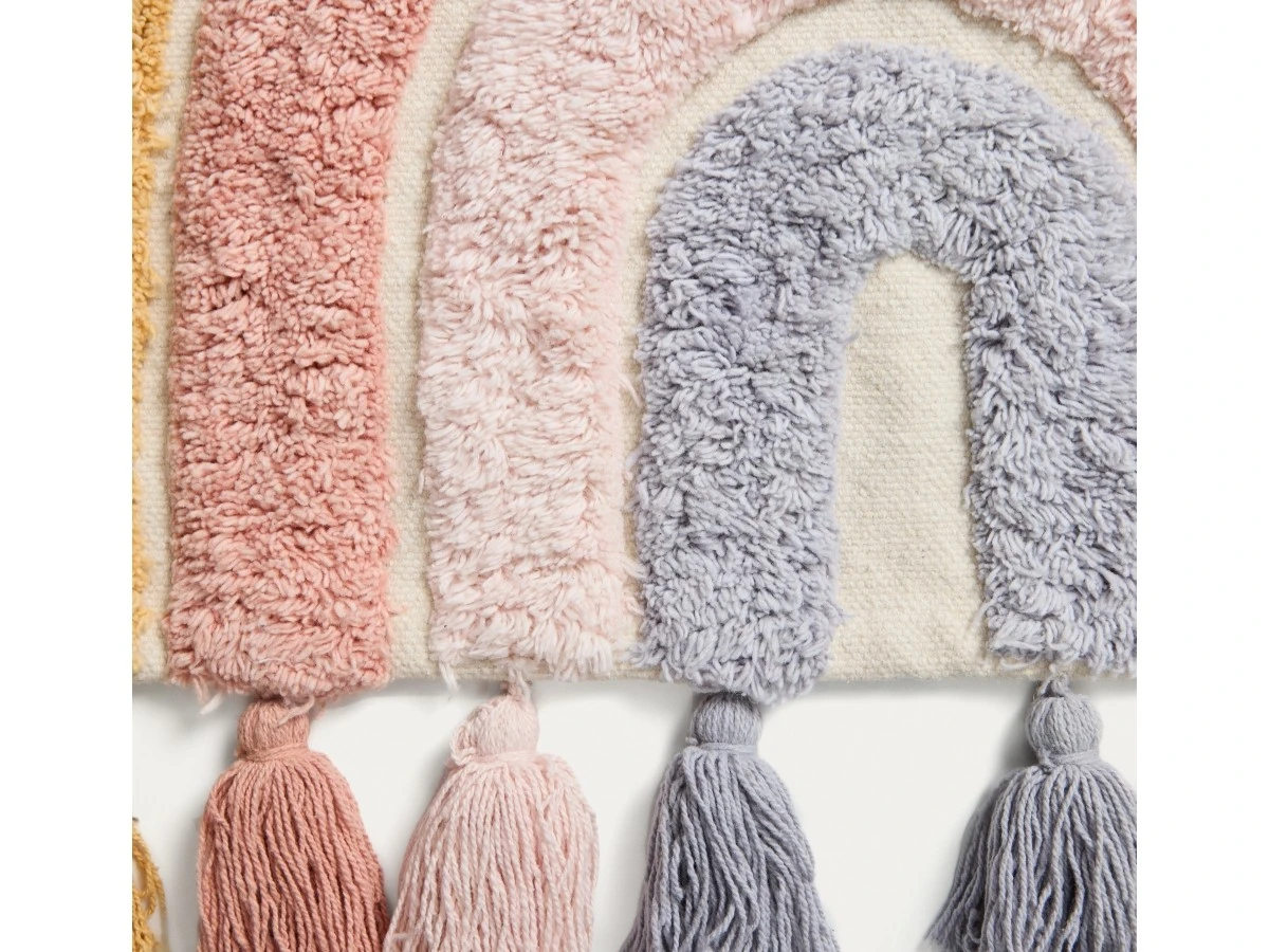 Настенный гобелен Tadea 100% хлопок разноцветная радуга 60 x 52 см 962304  - фото 5