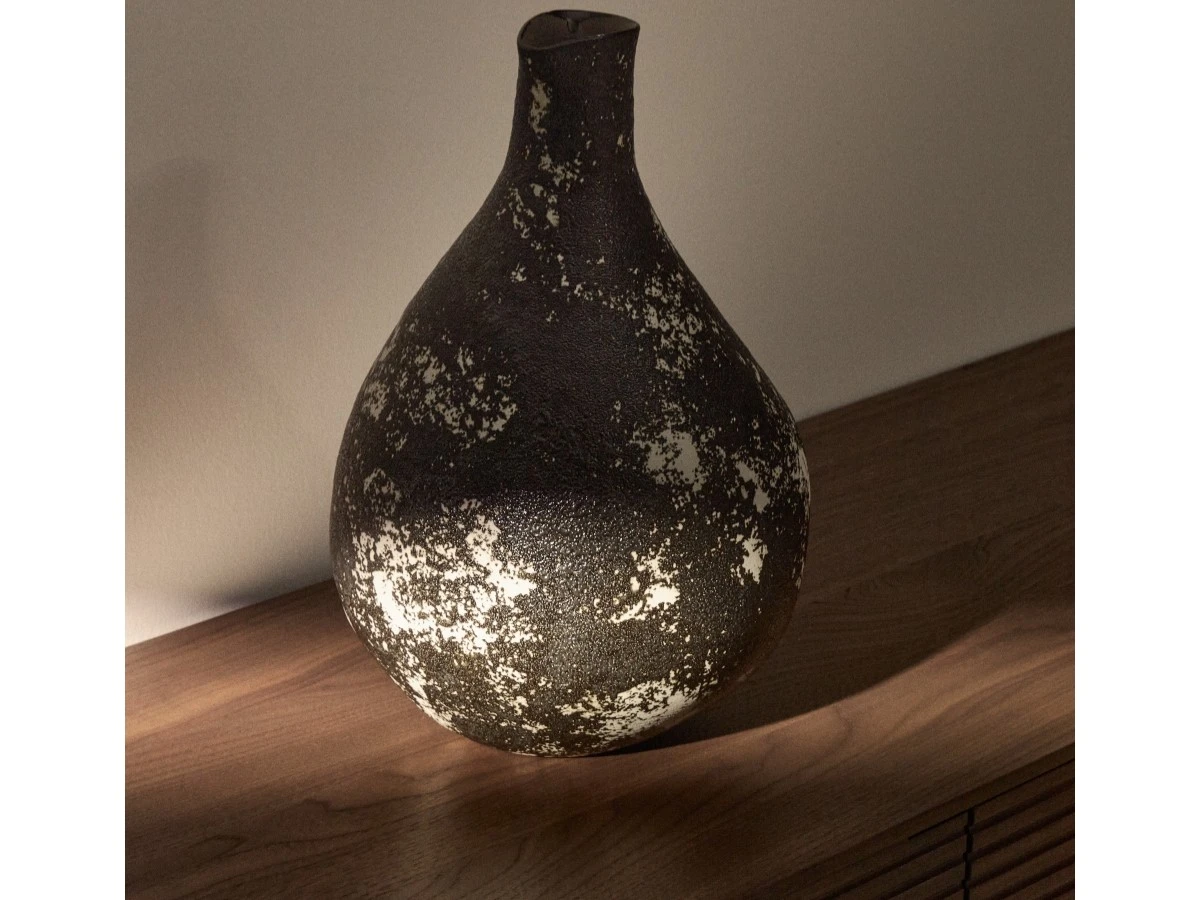 Керамическая ваза Orelin в черно-белом цвете 39 см 962305