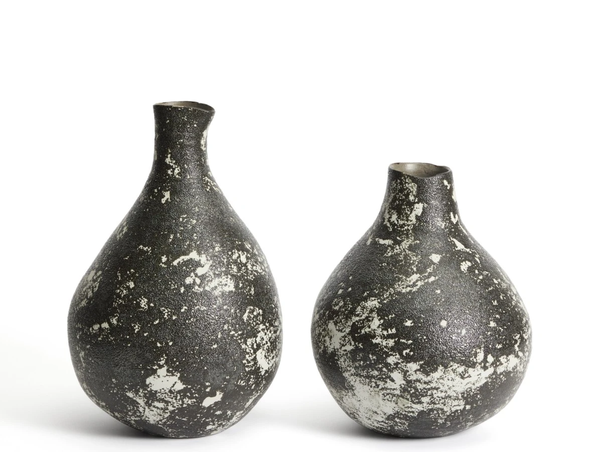 Керамическая ваза Orelin в черно-белом цвете 39 см 962305  - фото 3