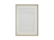 Durkan Абстрактная картина на переработанной бумаге белая 50 x 70 см