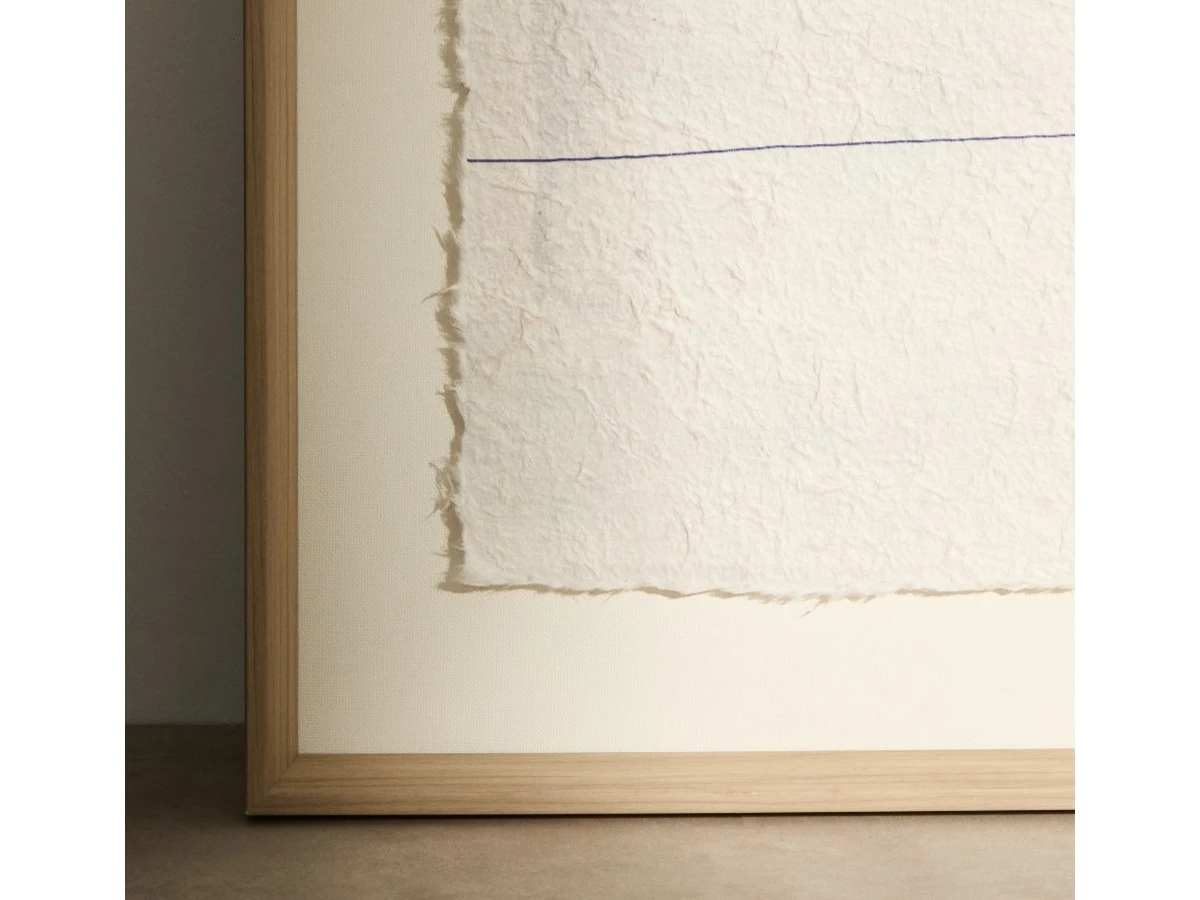 Durkan Абстрактная картина на переработанной бумаге белая 50 x 70 см 962315  - фото 3