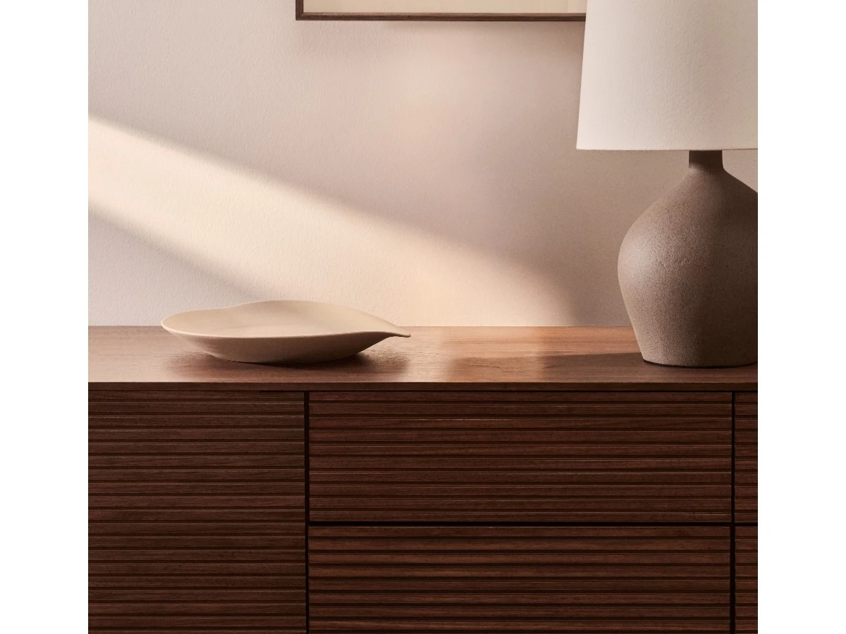 Керамический поднос Ebenor бежевого 962321