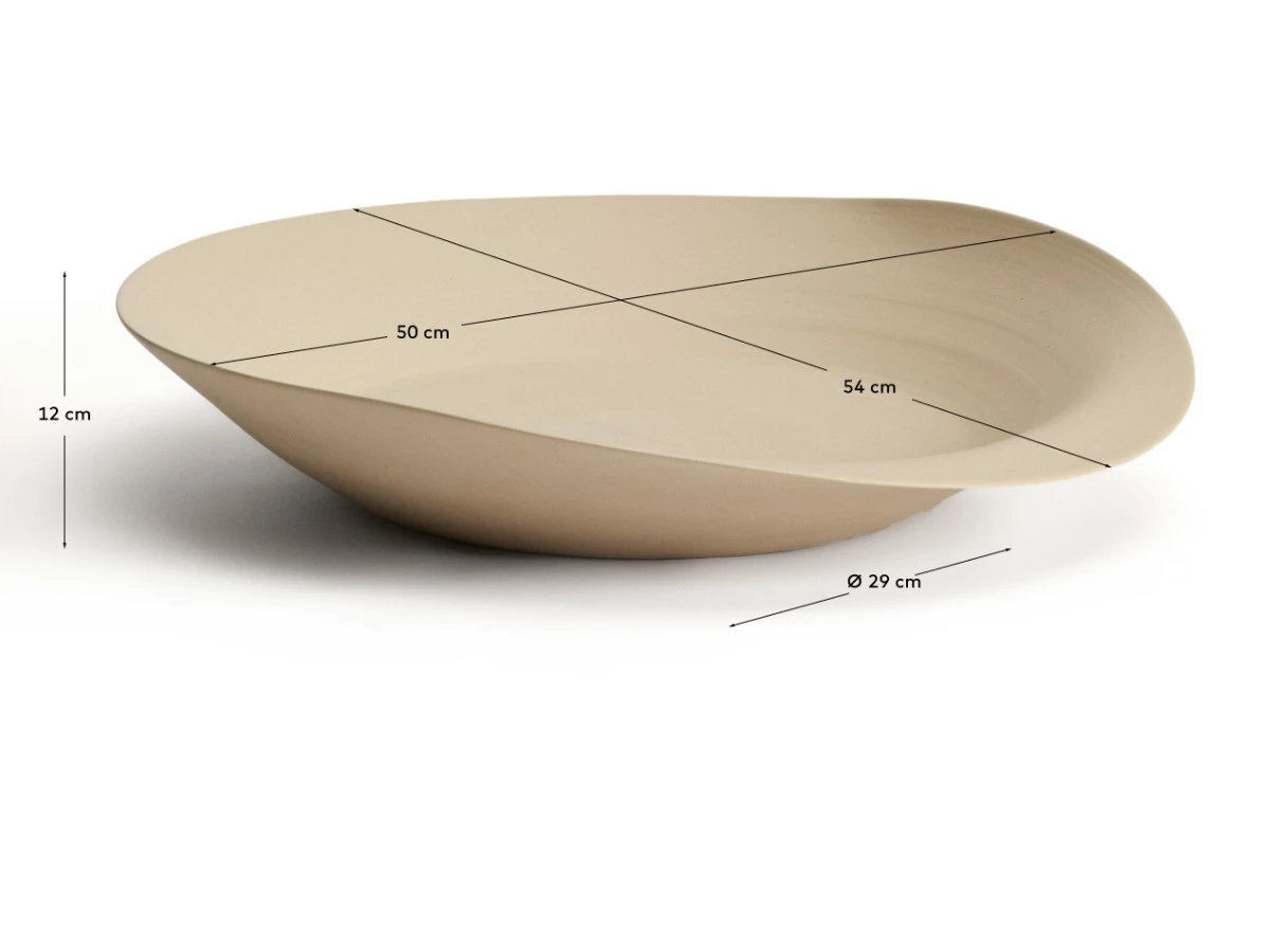 Керамический поднос Ebenor бежевого 962336  - фото 5