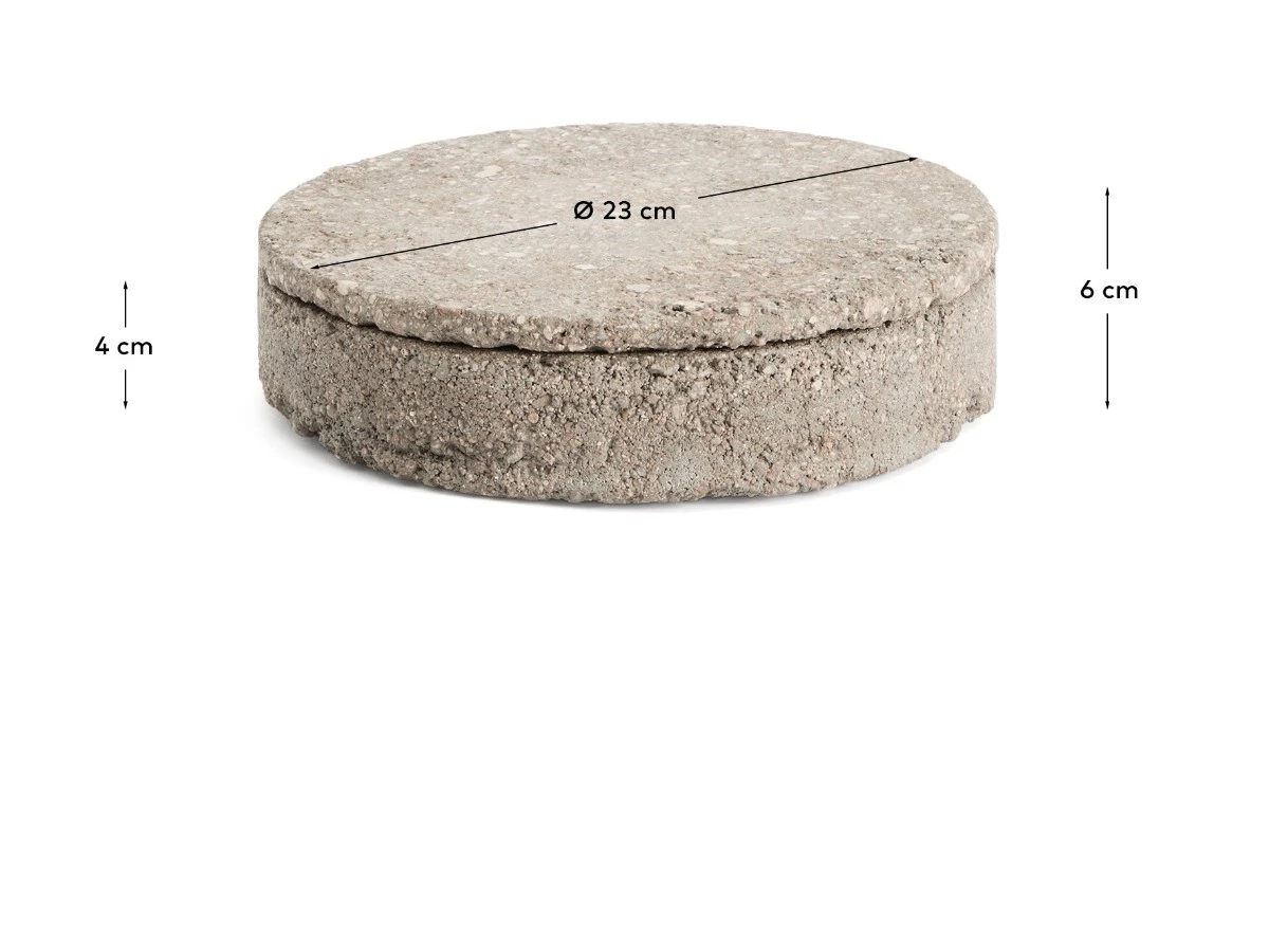 Декоративная каменная шкатулка Mirani D 23 см 962340  - фото 4