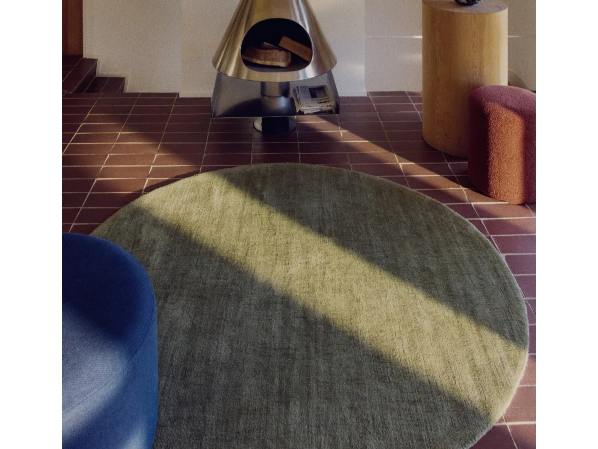 Empuries Круглый зеленый ковер D200 см 962346  - фото 4