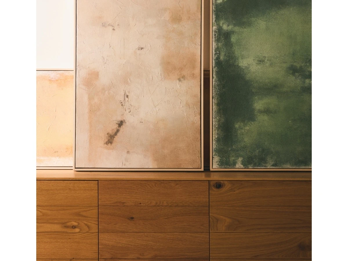 Абстрактная картина Selnar бежевая 60 x 90 см 962348