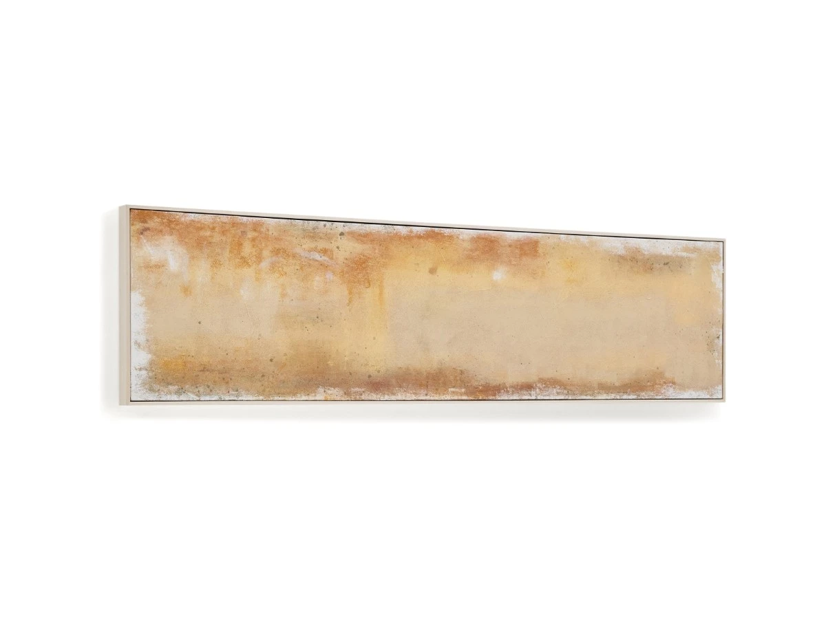 Абстрактная картина Selnar желтая 182 x 47 см 962356  - фото 3