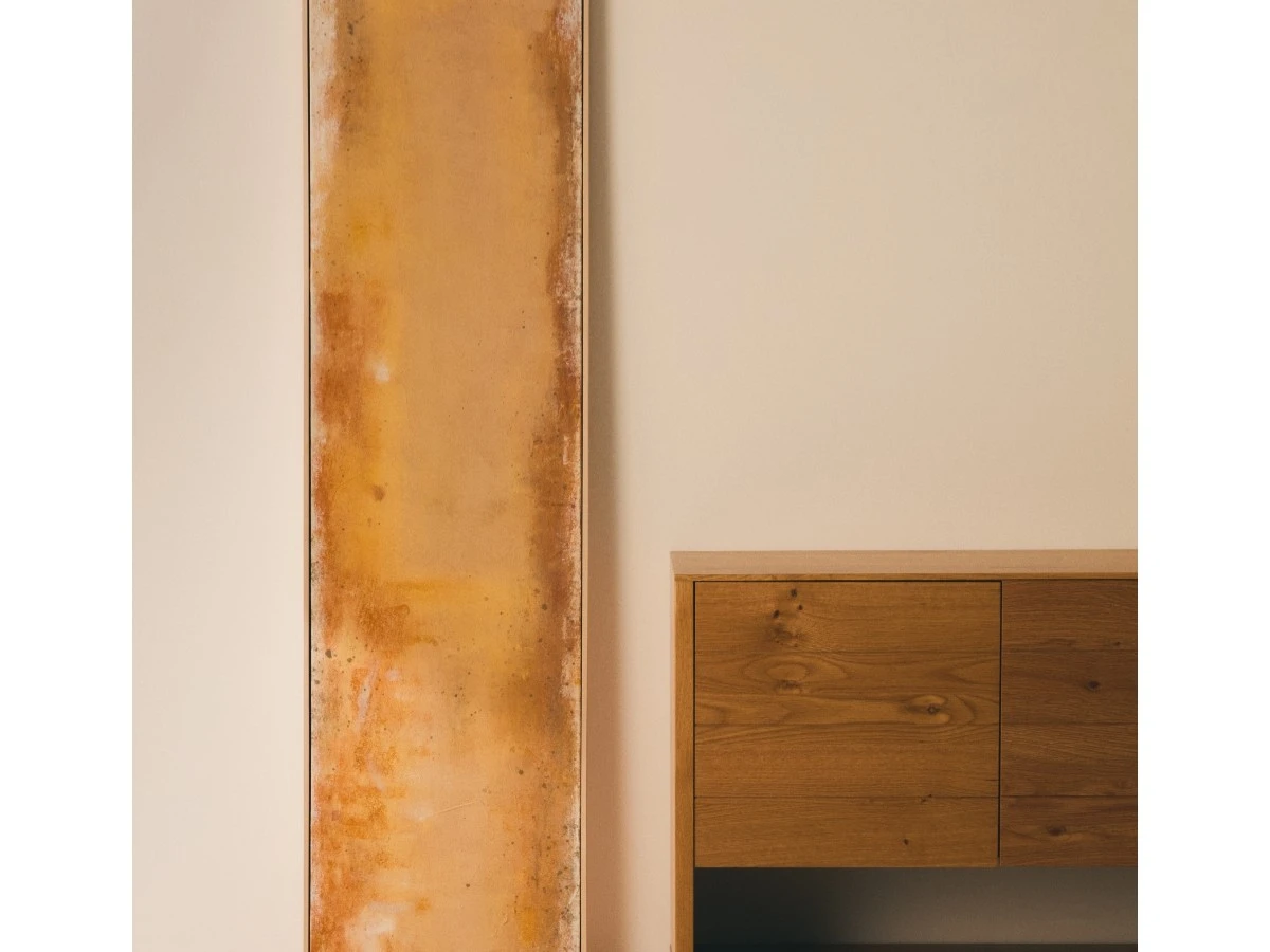 Абстрактная картина Selnar желтая 182 x 47 см 962356