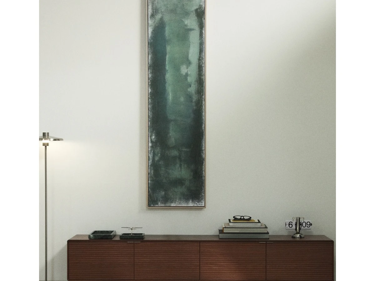 Абстрактная картина Selnar зеленая 182 x 47 см 962367  - фото 5