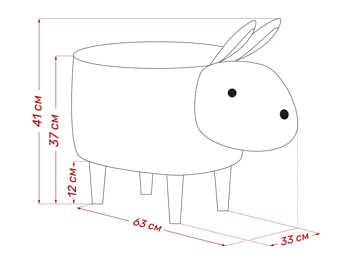 Пуф Rabbit COMBI 962632  - фото 9