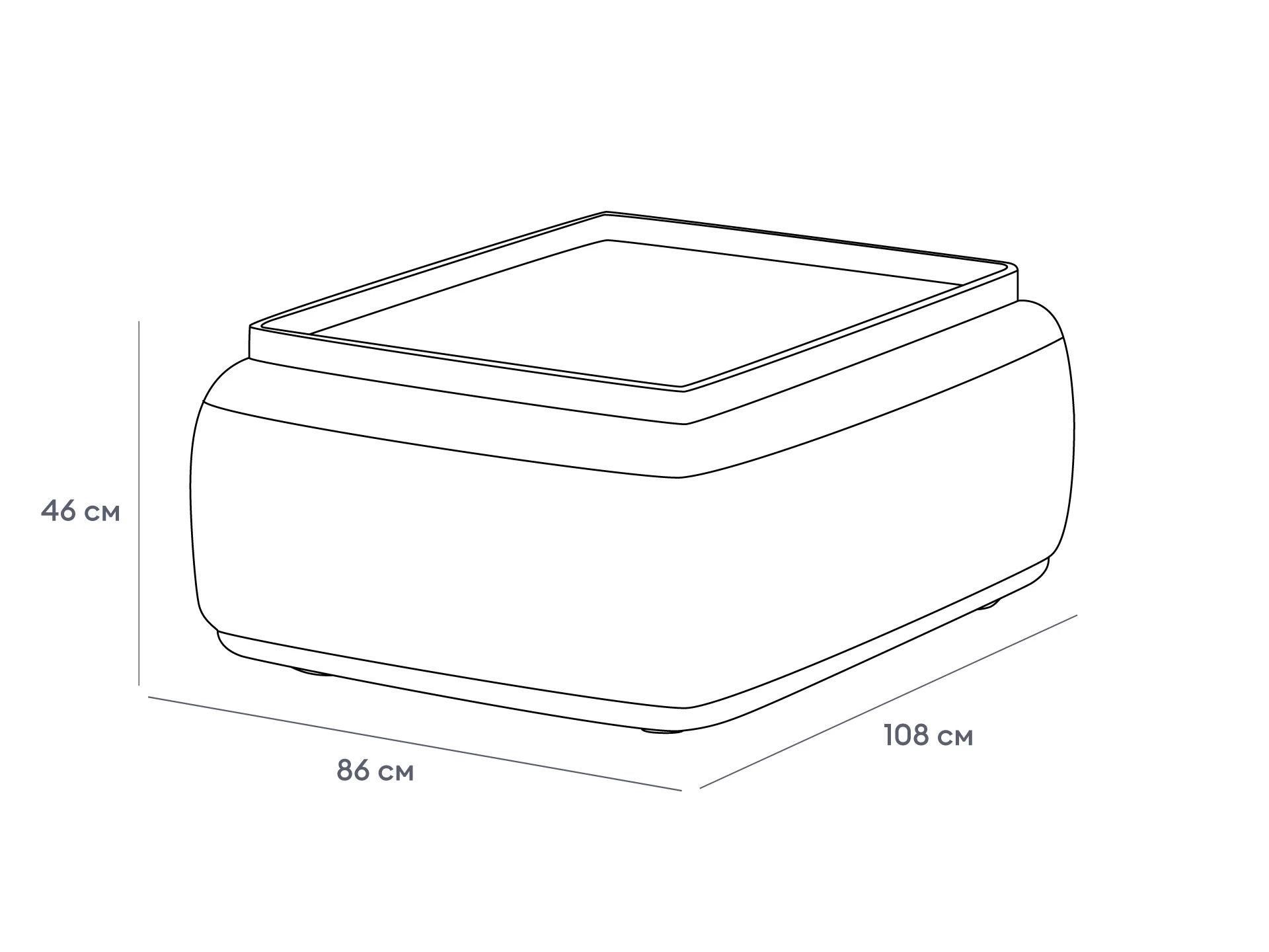 Столик прямоугольный Fabro 962734  - фото 5