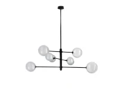 Люстра Atom 8L черная -