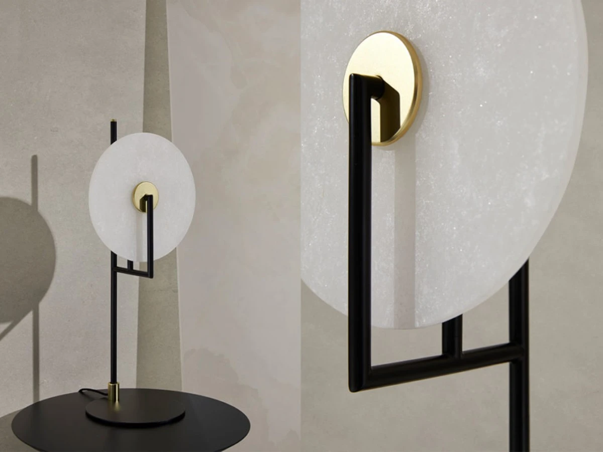 Настольная лампа Erto с алебастровым диском 1096/25 963389