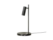 Настольная лампа Tura C черная кожа/черный металл