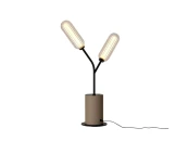 Настольная лампа Lari оранжевая кожа