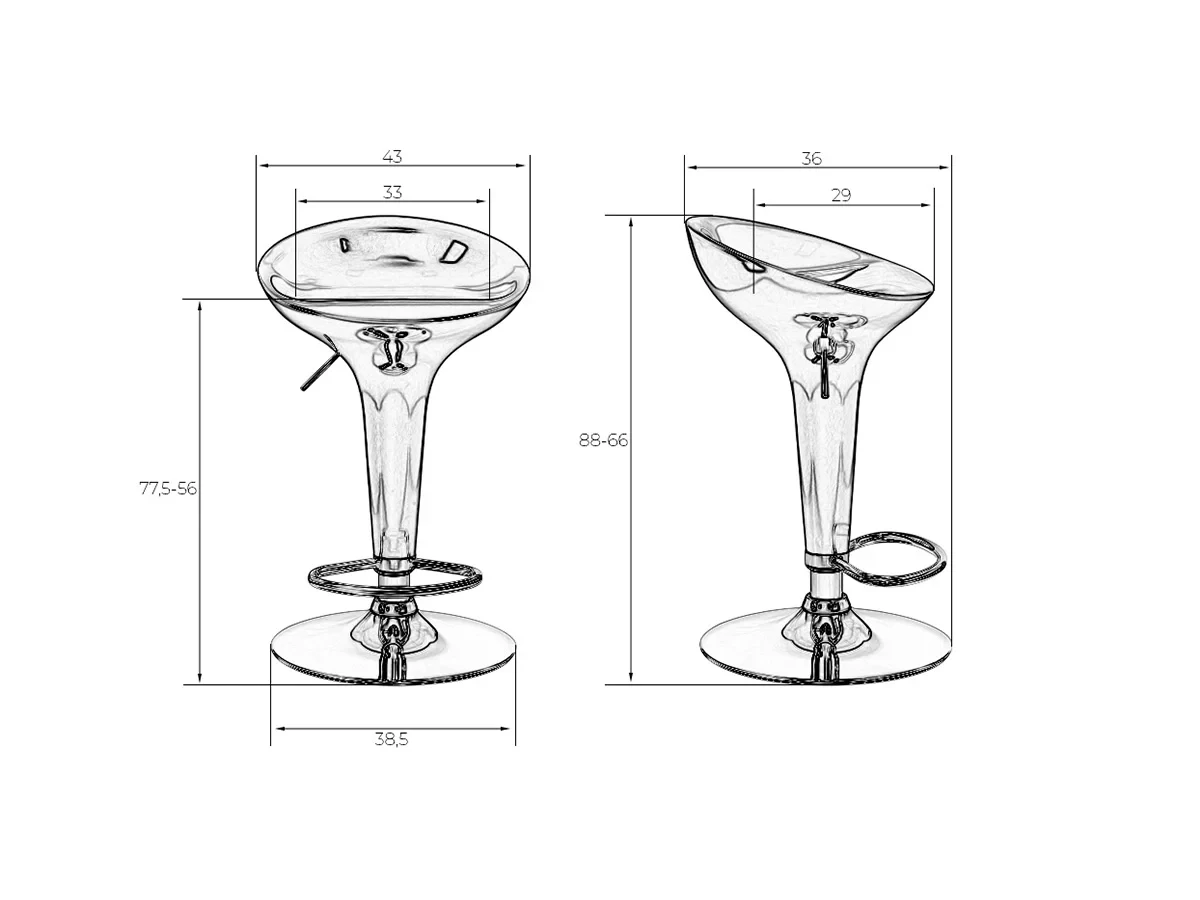 Стул барный BOMBA 650779  - фото 7