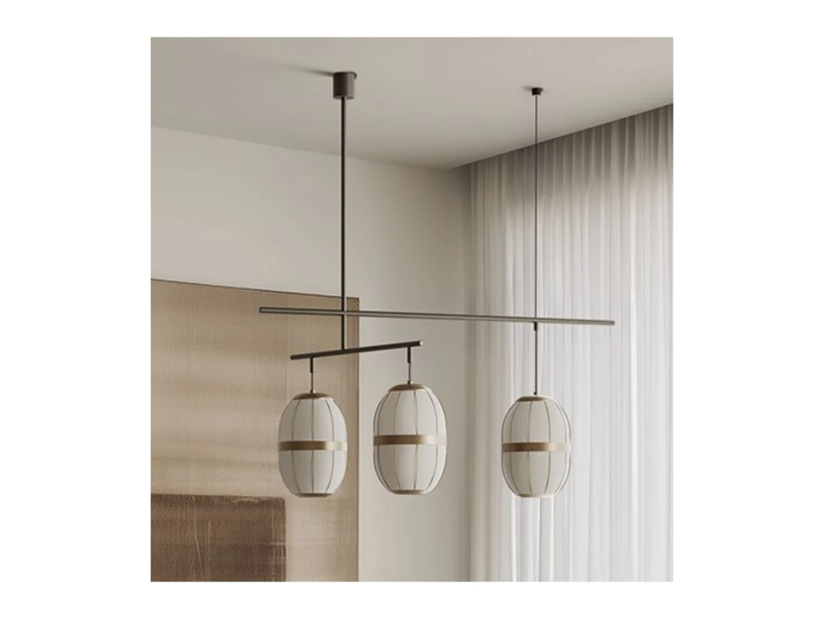 Подвесной светильник Pull C1249/3 Matt black/Aged gold 964061