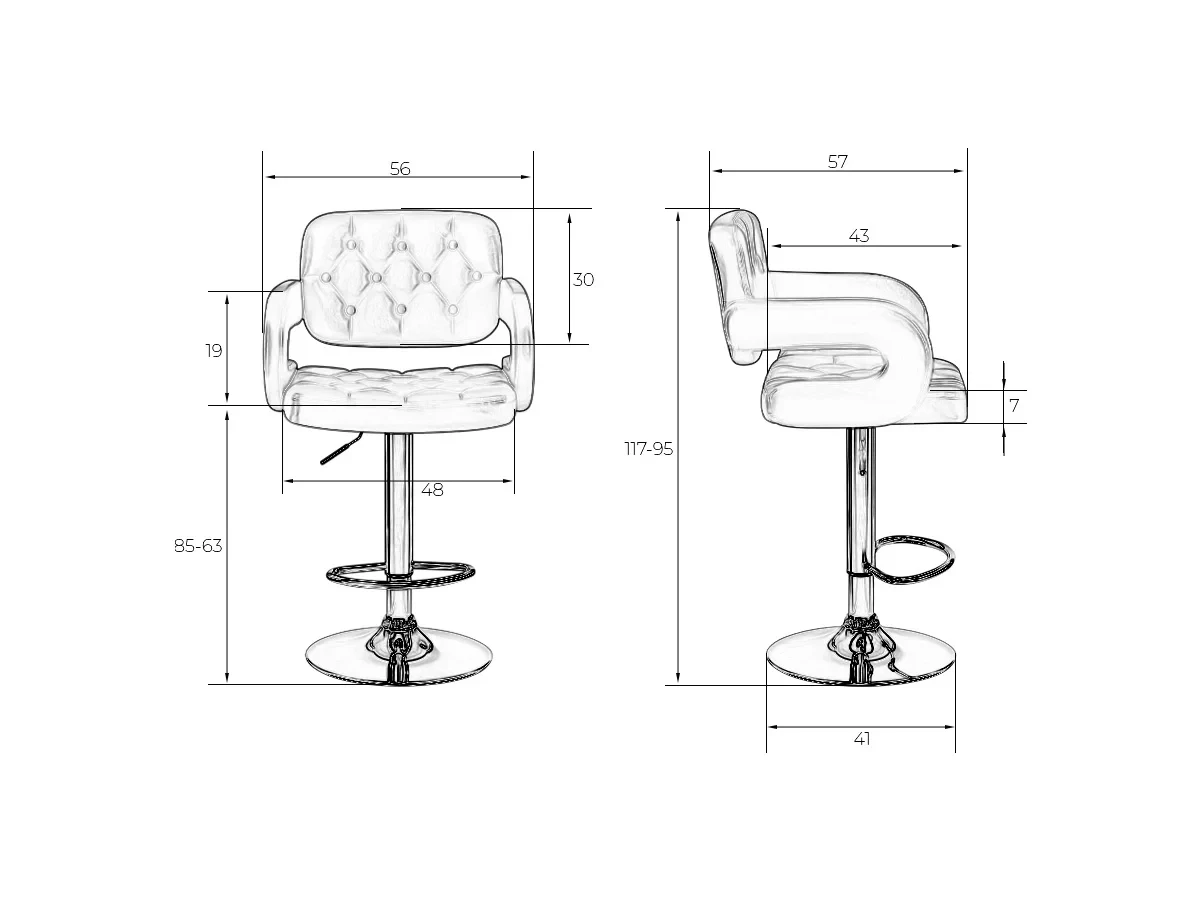 Стул барный TIESTO 650820  - фото 9