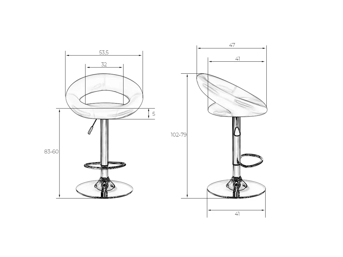 Стул барный MIRA 650824  - фото 8