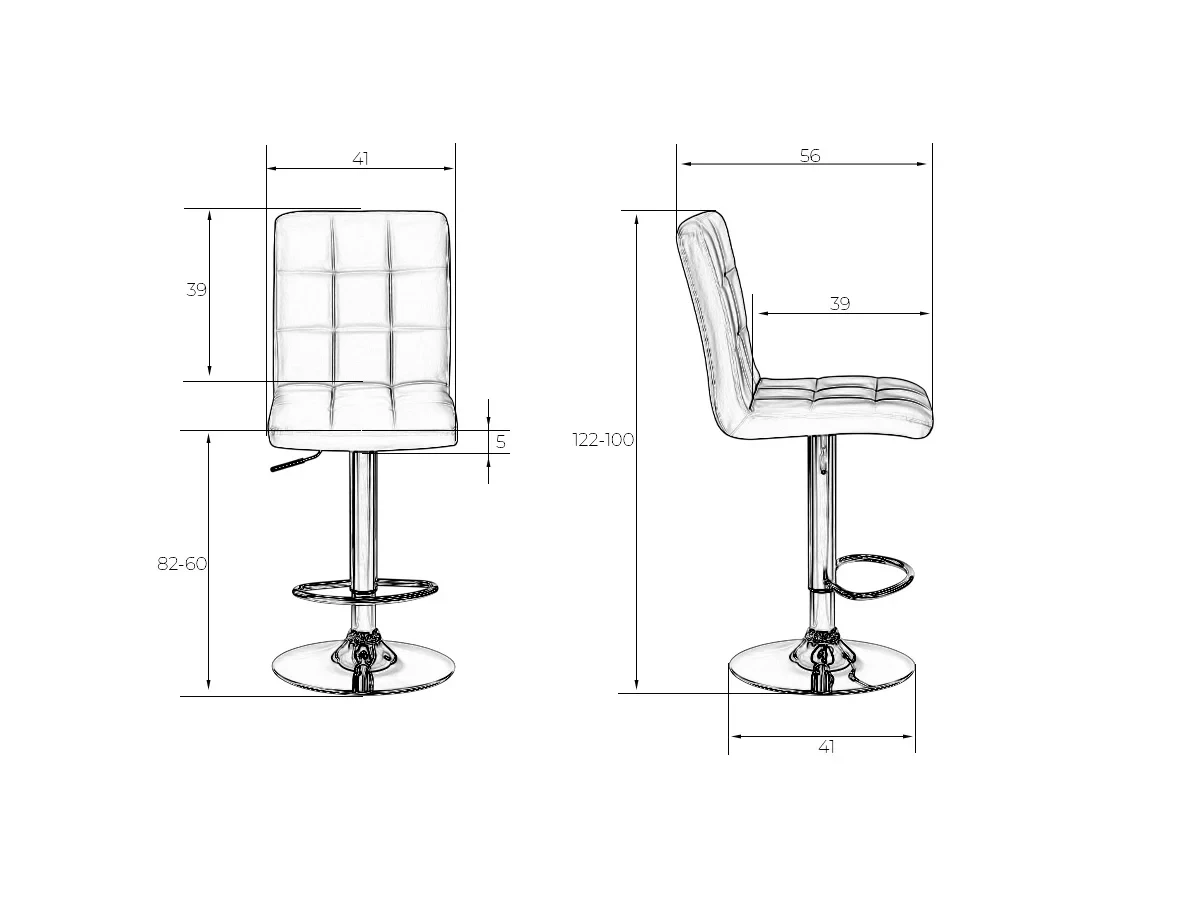 Стул барный KRUGER 650860  - фото 9