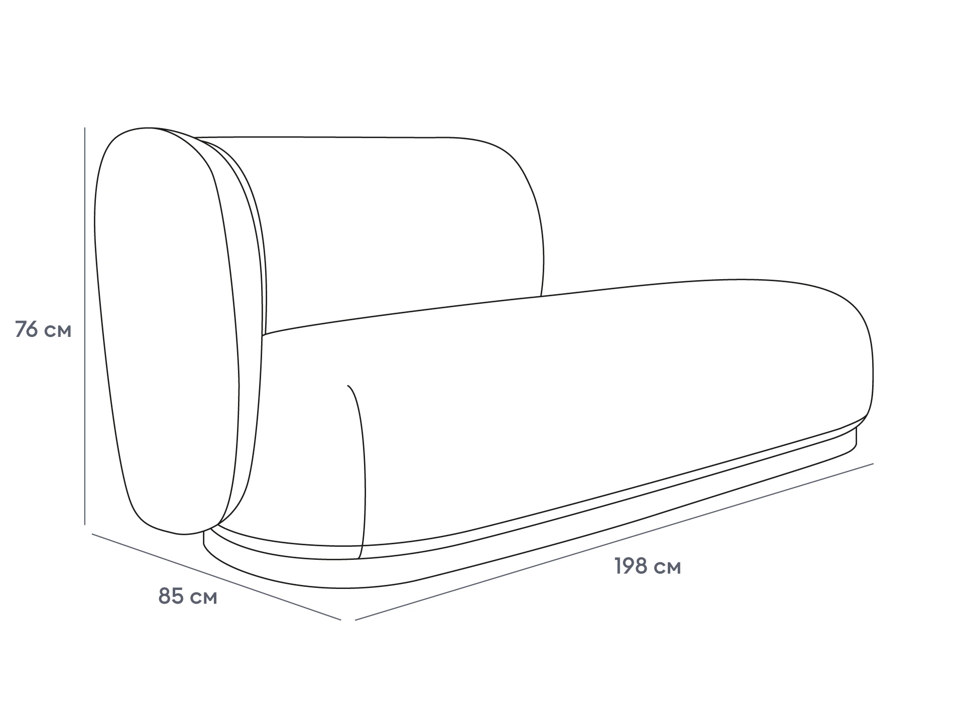 Кушетка Lucca левая 964711  - фото 4