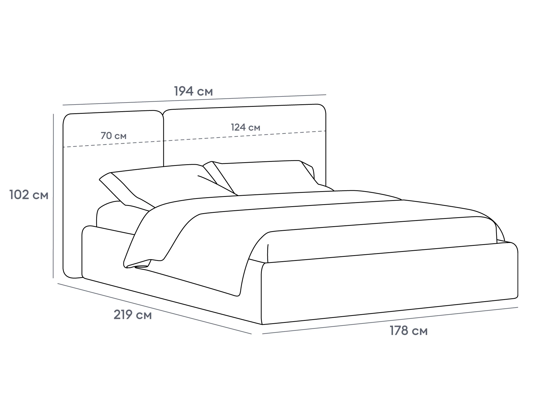 Кровать Atessa с подъемным механизмом 965039  - фото 7