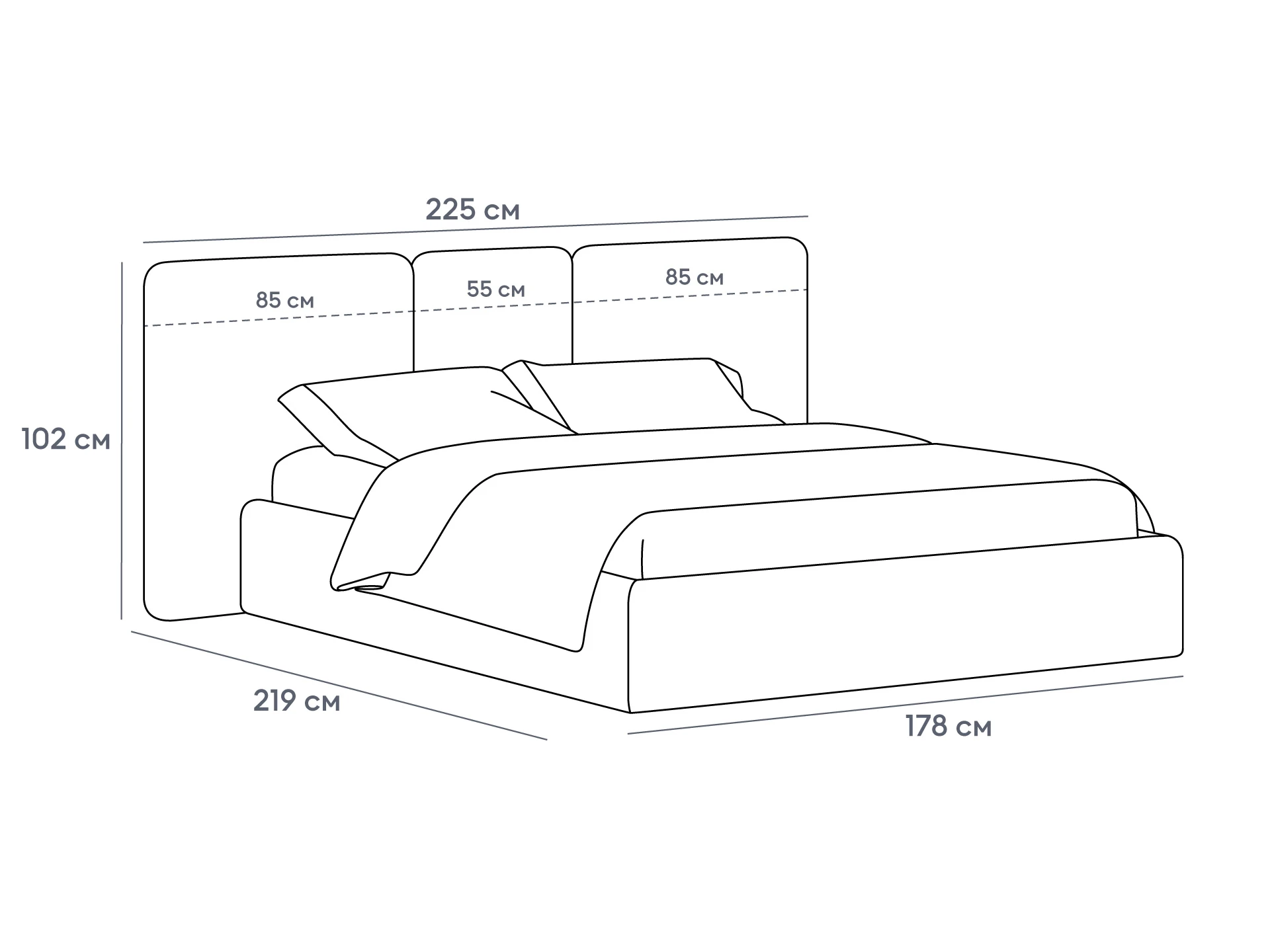 Кровать Atessa с подъемным механизмом 965064  - фото 7