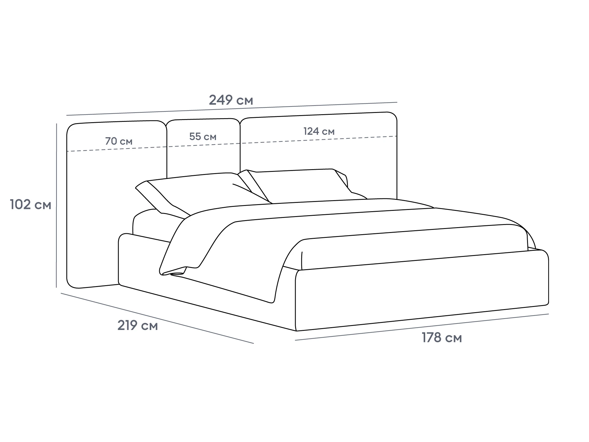 Кровать Atessa с подъемным механизмом 965105  - фото 7
