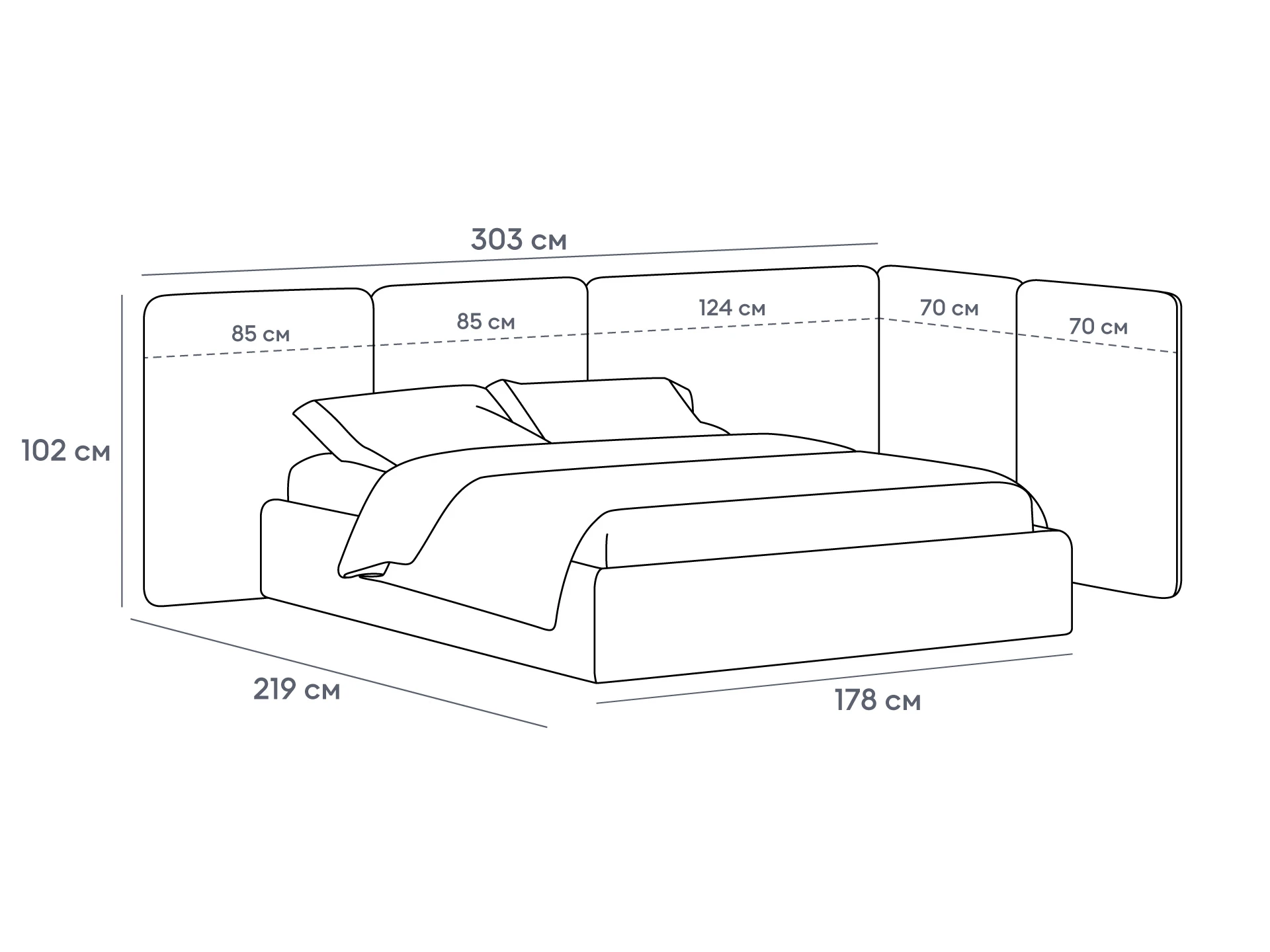 Кровать Atessa без подъемного механизма 965508  - фото 4