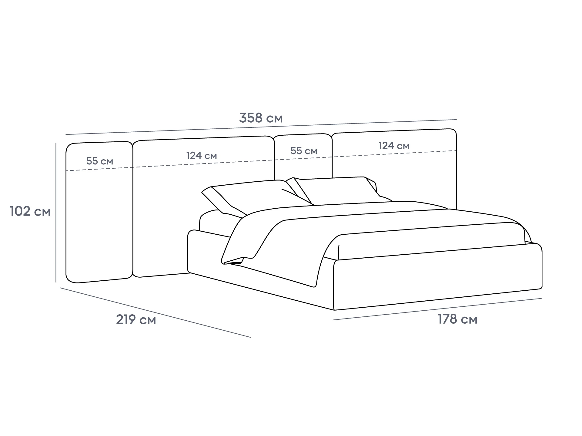 Кровать Atessa с подъемным механизмом 965522  - фото 7