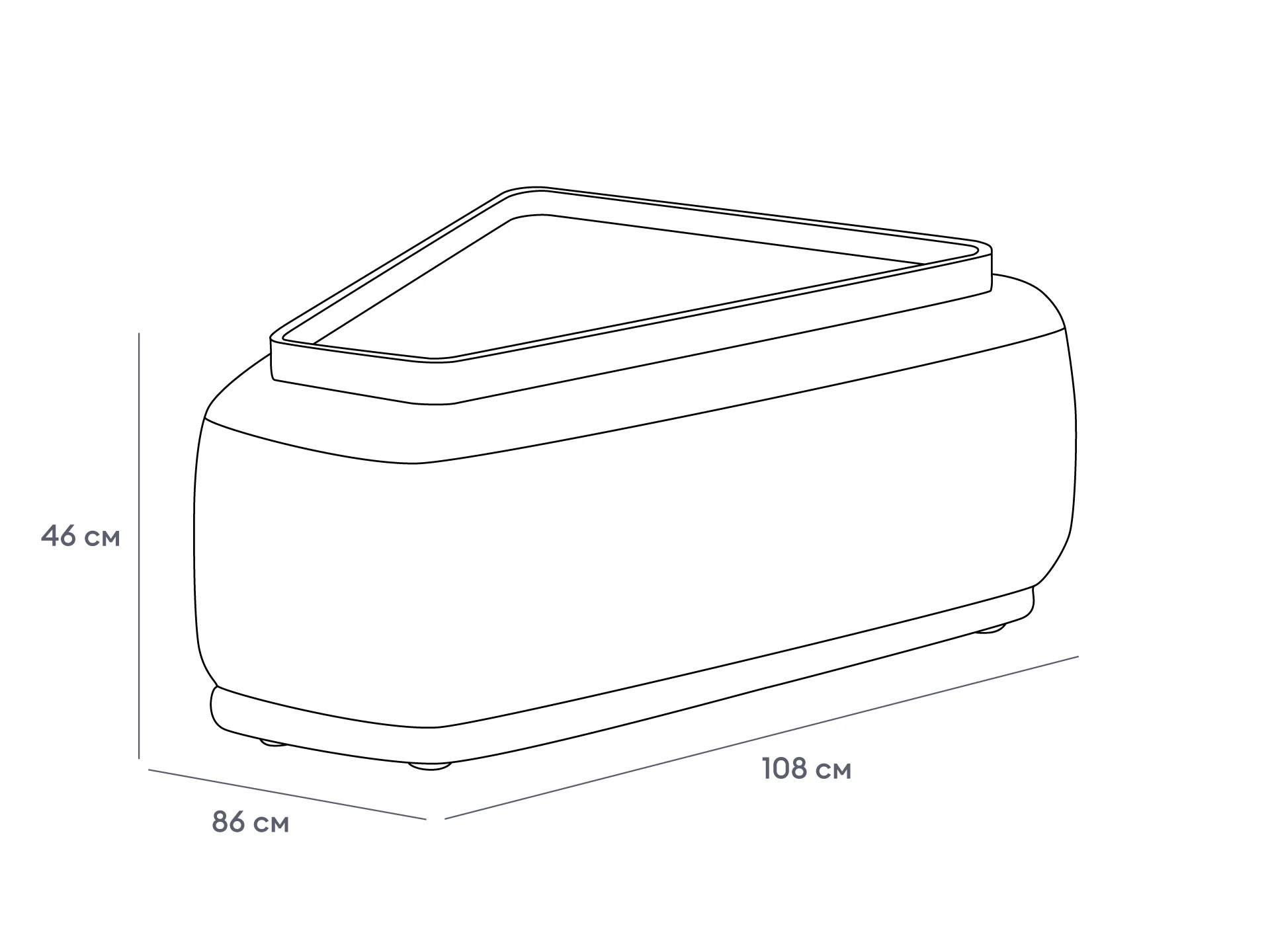 Столик-трапеция Fabro 965874  - фото 3