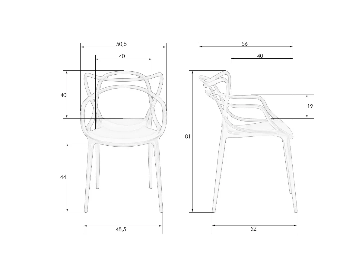 Стул обеденный MASTERS 651048  - фото 8