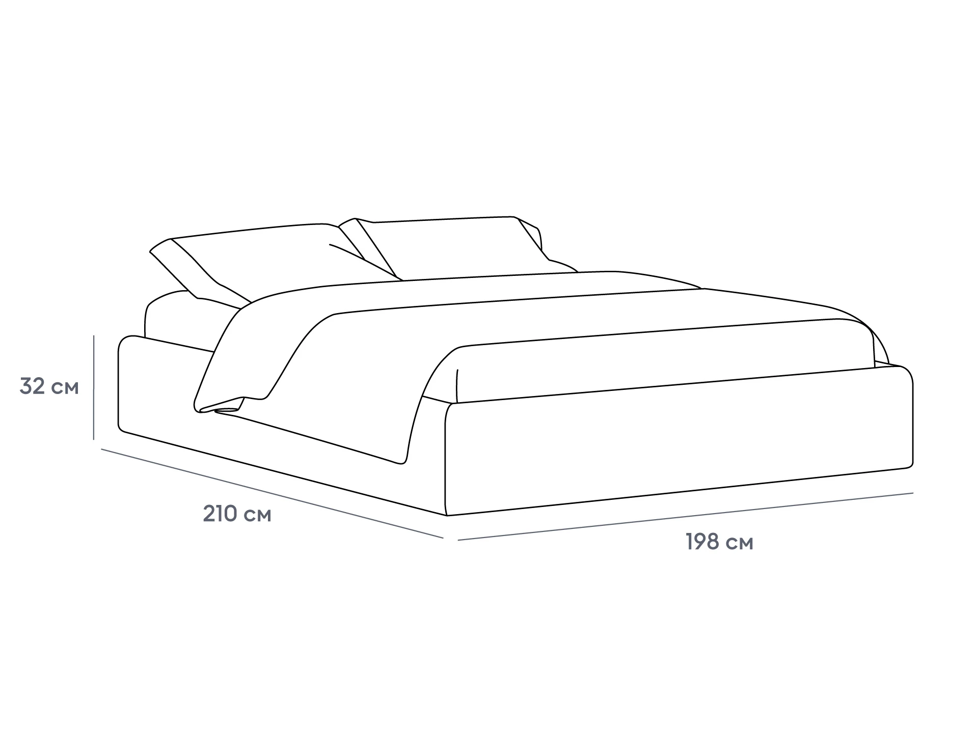 Кровать Atessa без подъемного механизма 966371  - фото 4