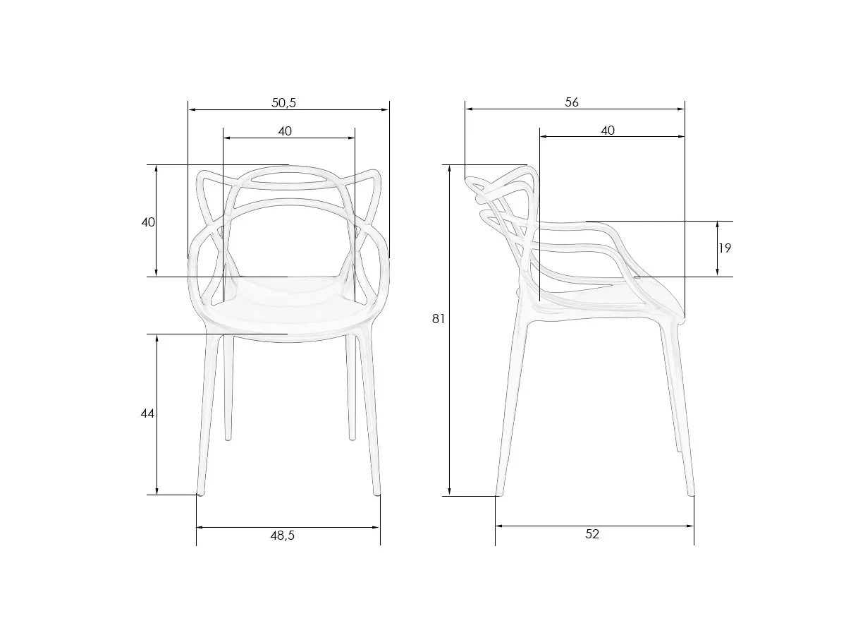 Стул обеденный MASTERS 651052  - фото 9