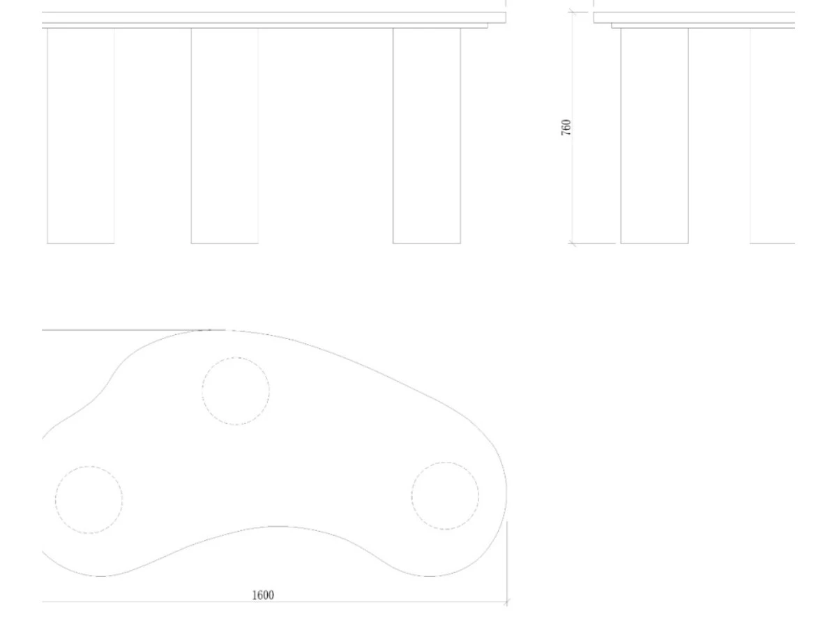 Письменный стол Nara 160х81 966558  - фото 3