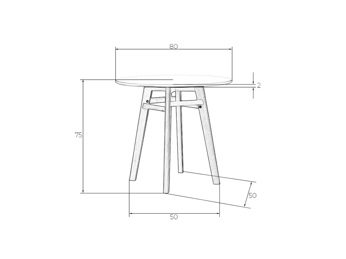 Стол обеденный ALBERT 80 651164  - фото 6
