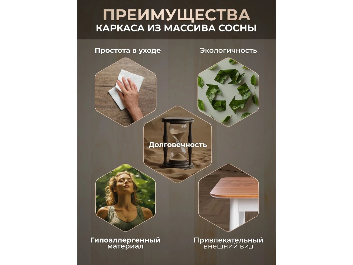 Стол Соната Люкс/ Sonata Lux table, 75х75х75 см 967286  - фото 3