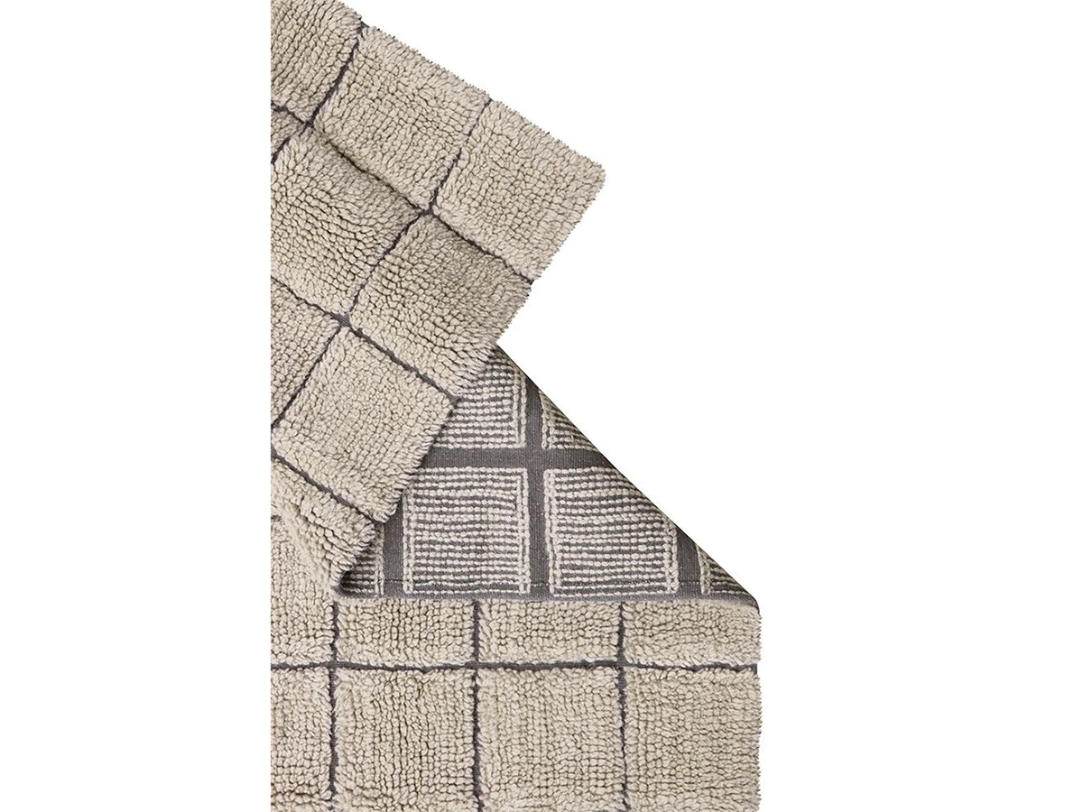 Шерстяной стираемый ковер Мозайка бежевый 170x240 967591  - фото 3